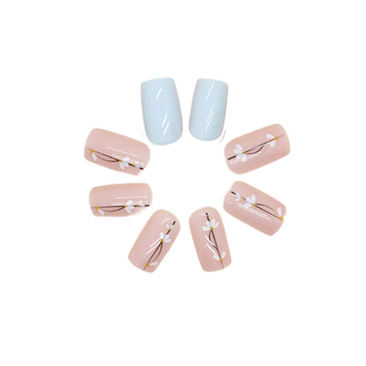 Press On Nails Kit with Glue and gel stickers Reusable Tips