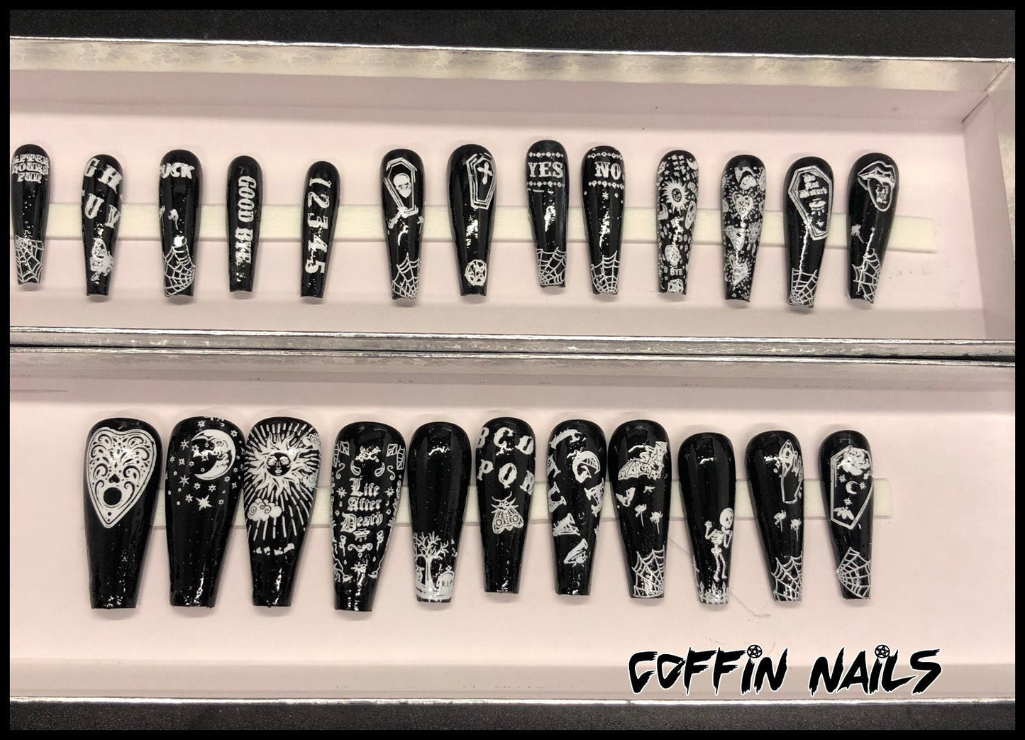 Ouija Board press on nails